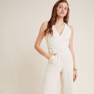 Anthropologie Aden Halterneck Jumpsuit